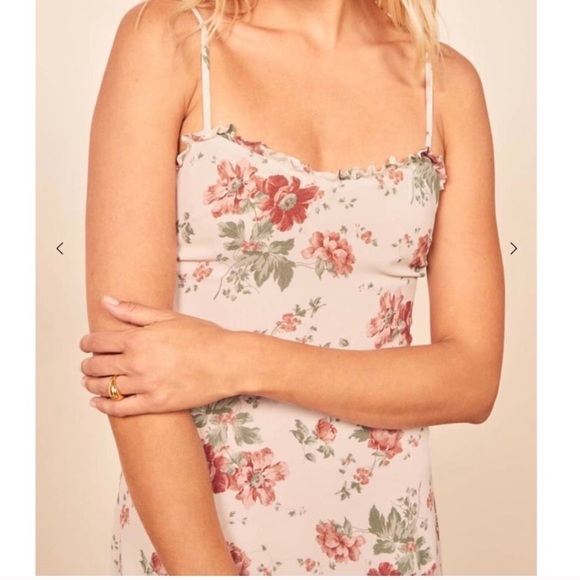 REFORMATION Cassandra Dress Floral Print Midi - Picture 2 of 15